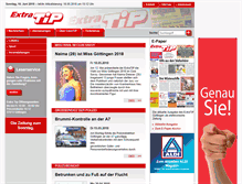 Tablet Screenshot of extratip-goettingen.de